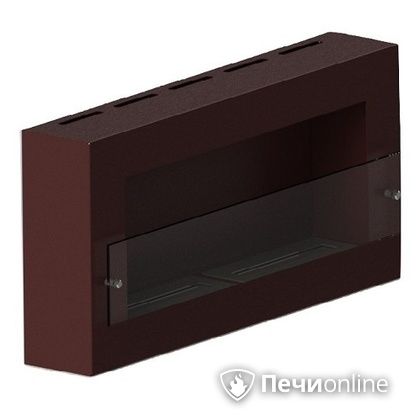 Биокамин ЭкоЛайф Window Fat II Glass black burgundy Арома в Кемерове